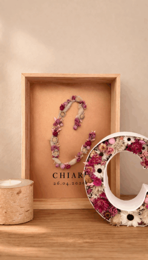 Initials (framed or in 3D)