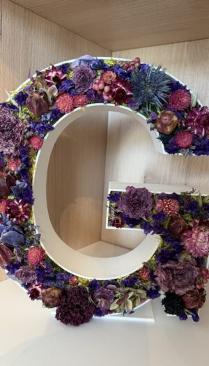 Trockenblumen-Buchstaben Workshop
